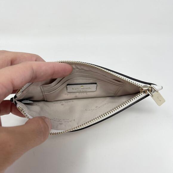Kate Spade All Love Zippered Coin Pouch‎ POUCH ONLY White Leather Multi KB561 - Picture 7 of 9